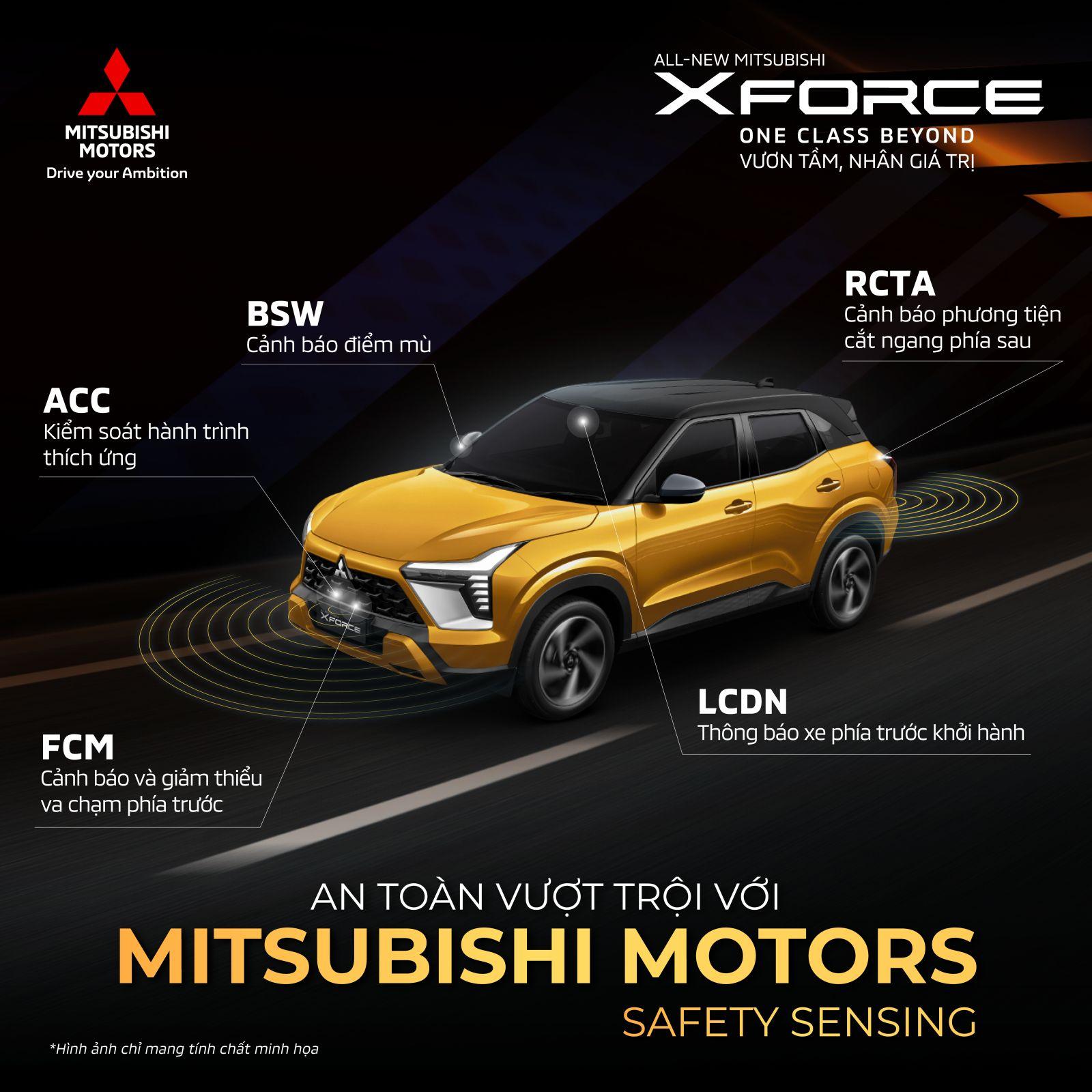 Hình ảnh chiếc SUV hiện đại bật nhất Mitsubishi Lâm Đồng - XFORCE